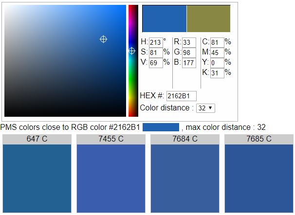 Rgb To Pms Color Conversion Chart