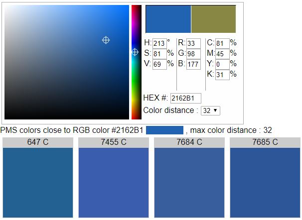 Rgb To Pantone Color Conversion Chart