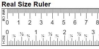 Online Real Size Ruler mm Cm Inch 
